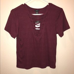 Lattice Lace Up NWT Top.